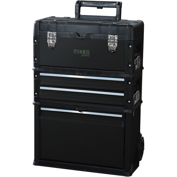 楽天市場】ミナト 4段移動型ツールチェスト TB-40DX (引き出し付き