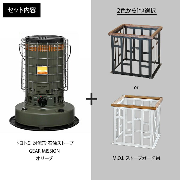 楽天市場】トヨトミ 石油ストーブ KS-GE67(G)＋M.O.L ストーブガード M