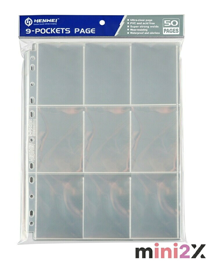 楽天市場】リフィル 50枚セット 9 ポケット シート 227mm × 288mm