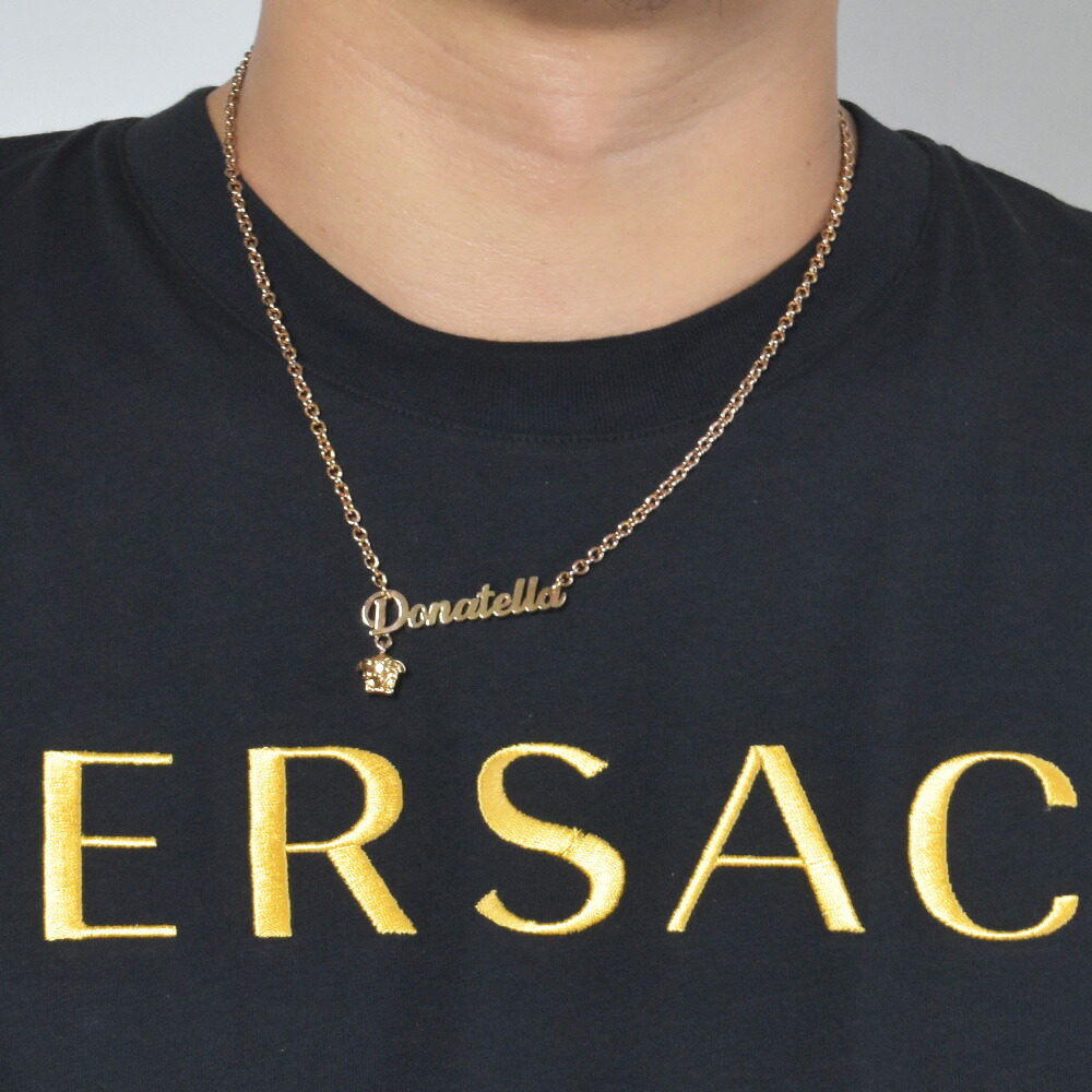 楽天市場】ヴェルサーチ ネックレス ゴールド 筆記体 ドナテラ ミニ