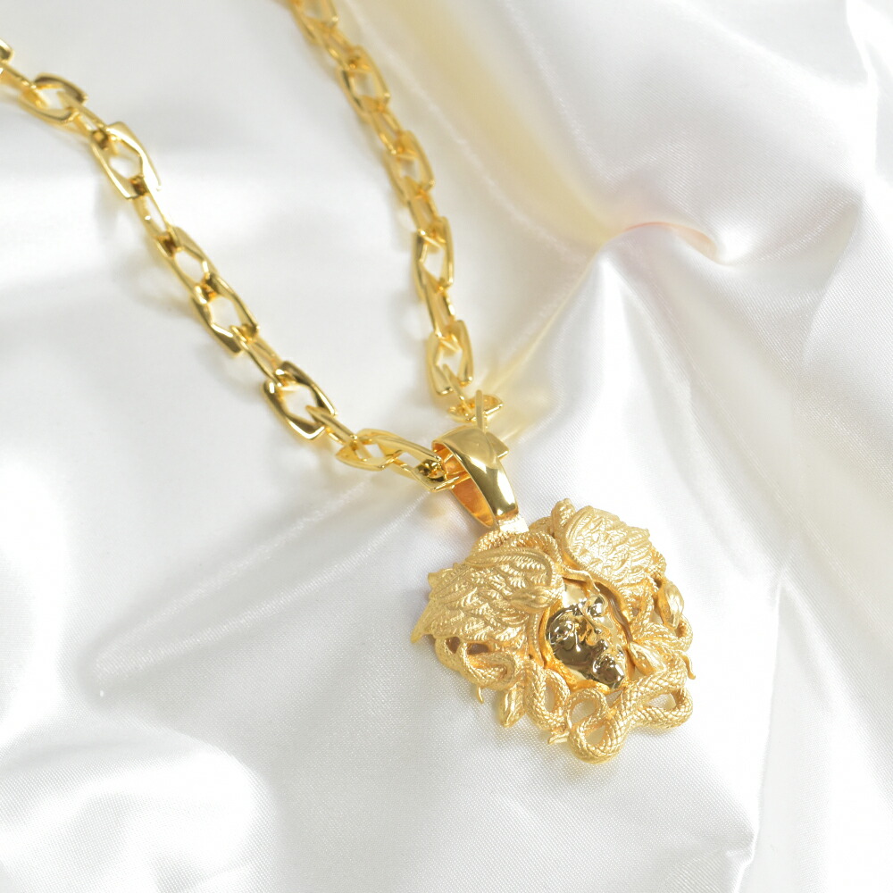 楽天市場】ヴェルサーチ VERSACE ネックレス BIGメデューサ メンズ