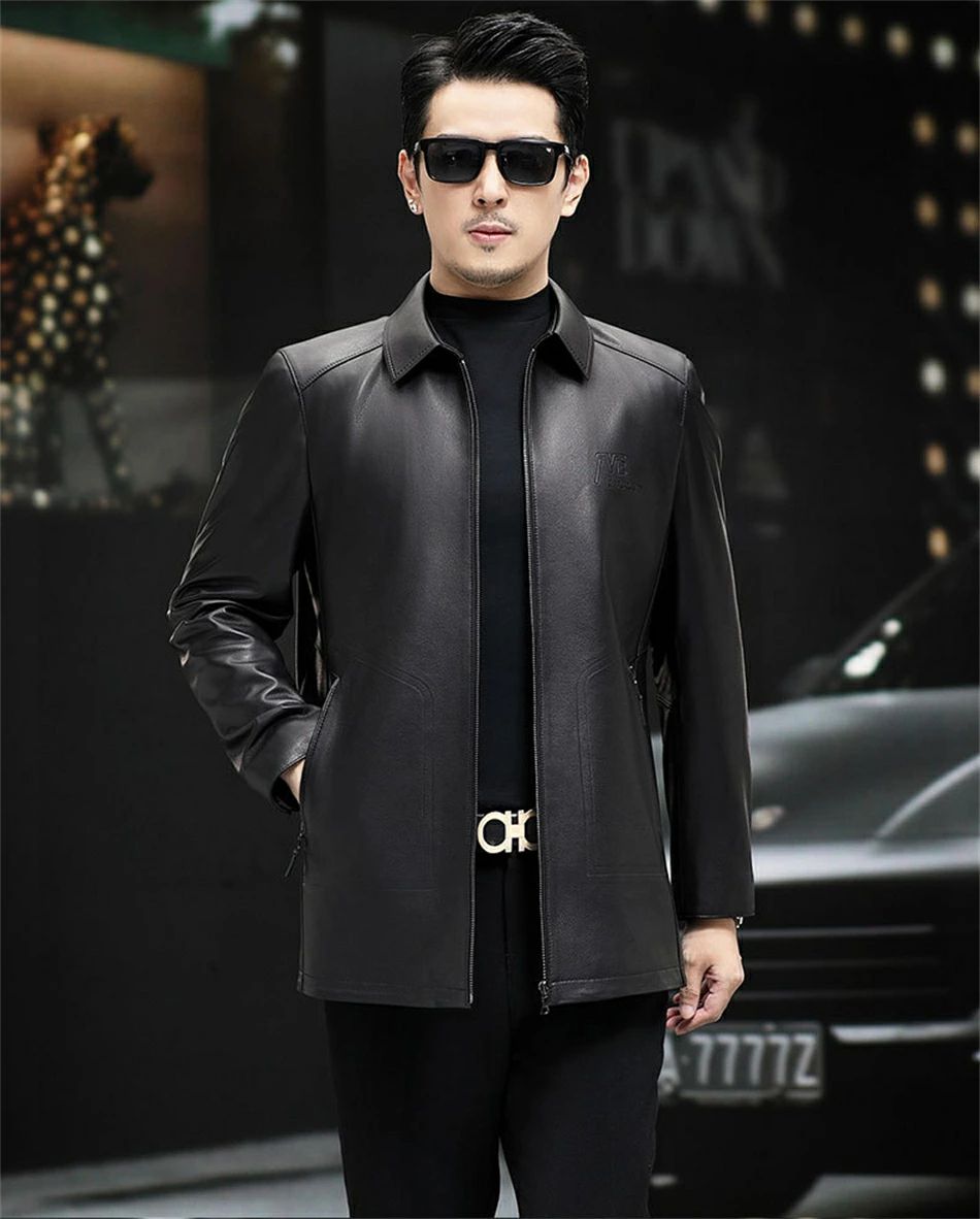 楽天市場】革ジャン メンズ 本革 ライダースジャケット レザー