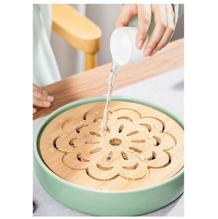 楽天市場】茶盤 茶道具 貯水式茶盤 竹 コンパクト 中国茶道具 モダン