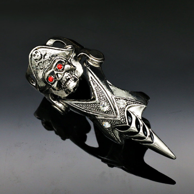 楽天市場】キャプテンスカルアーマーリング 髑髏 ドクロ ガイコツ 19号