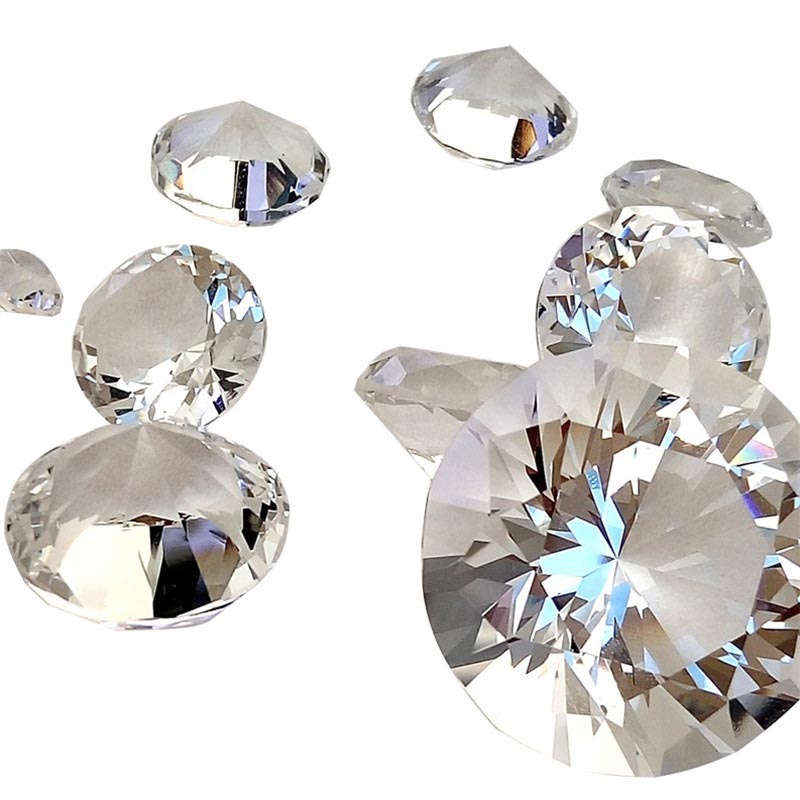 楽天市場】80mm クリスタルダイヤモンドカットガラスディスプレイ