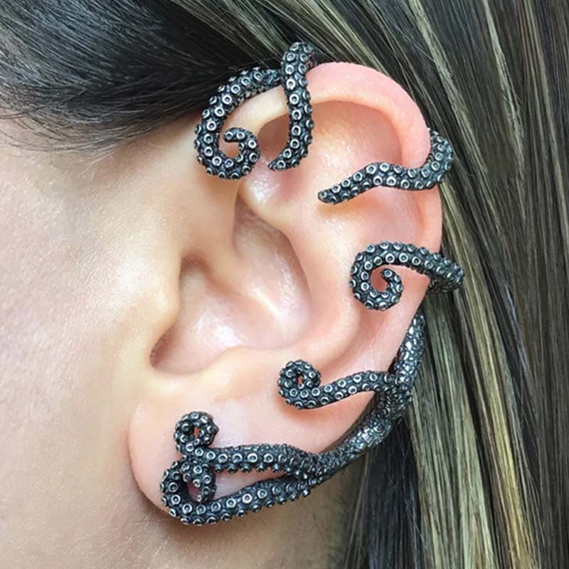 楽天市場】[ステンレス製 ファッションピアス] クラーケンイヤーフック