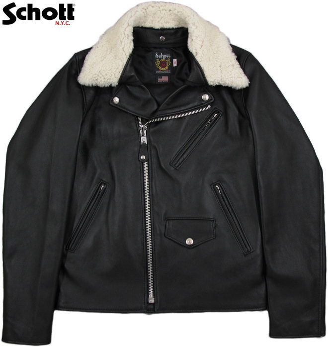 楽天市場】Schott/ショット #228US LAMB SKIN RIDERS with MOUTON FUR
