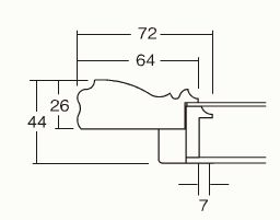 楽天市場】軽量タイプ！ 油絵 日本画 フレーム ☆激安☆油絵用額縁 F6