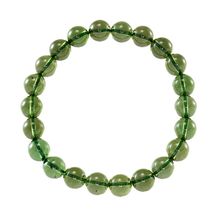 楽天市場】モルダバイト ブレスレット 8mm 22玉 No.18 《鑑別書付