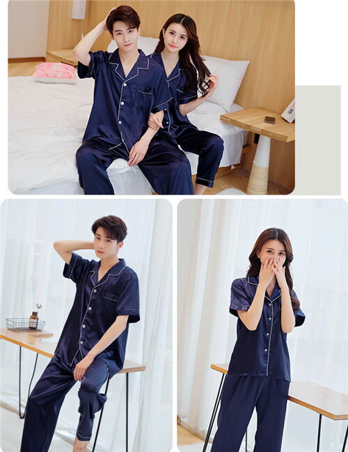 楽天市場】ペア パジャマ シルク 半袖 夏 6色 レディース パジャマ