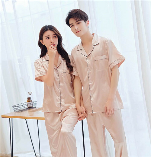 楽天市場】ペア パジャマ シルク 半袖 夏 6色 レディース パジャマ
