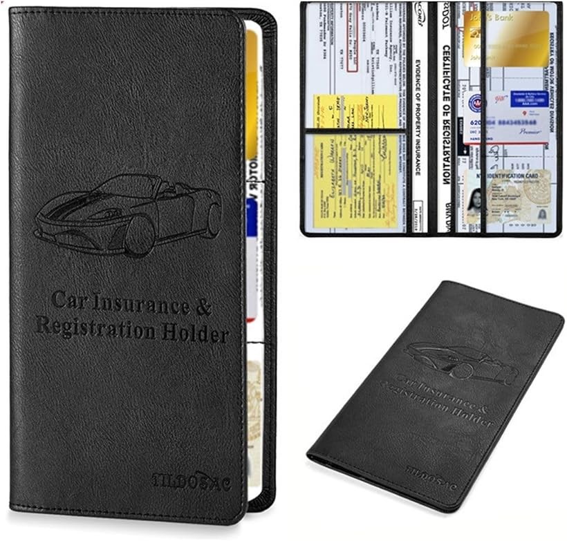 楽天市場】新規格対応 薄型PUレザー 電子車検証入れ 車検証書ケース