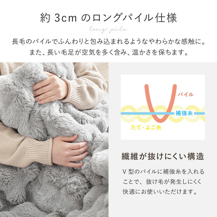 楽天市場】こたつ布団 円形 直径190cm ラビットファー調こたつ布団