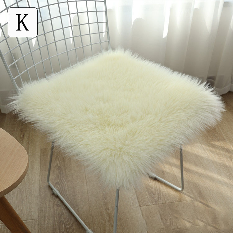 楽天市場】エコファーチェアパッド チェアマット 座布団 椅子/スツール