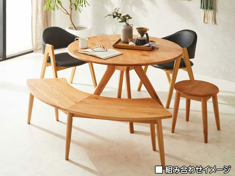 楽天市場】ダイニングテーブル 丸型 RDT-MS-9-110 カリブー Caribou 幅