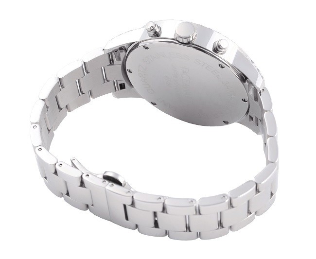 楽天市場】腕時計 ビックフェイス スワロフスキー ジルコニア クロノ