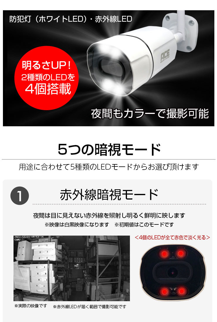 楽天市場】防犯カメラ【NVR録画機専用】 [300万画素(H.265+/H.265