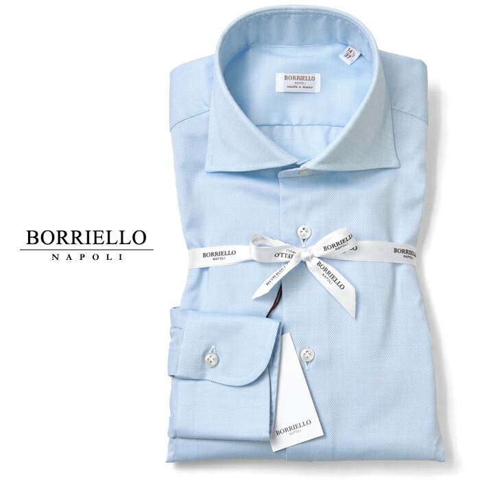 楽天市場】ボリエッロ BORRIELLO シャツ 4001-3 サックスブルー