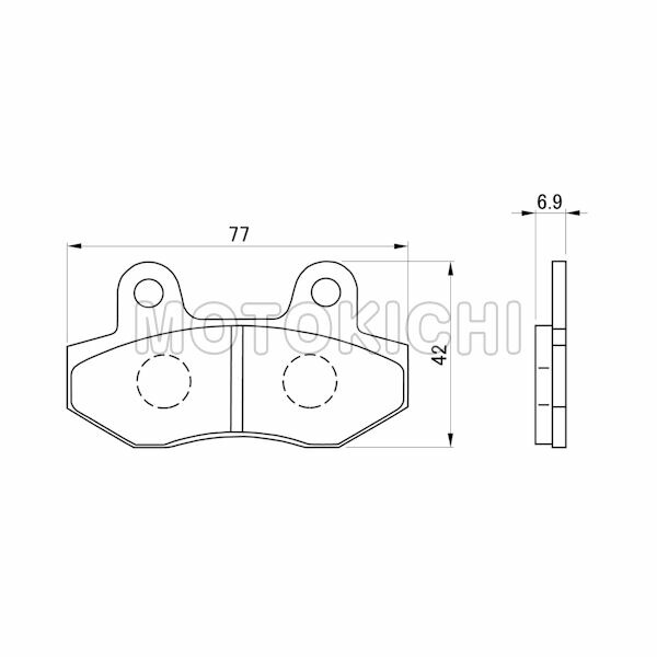 楽天市場】#79779 DAYTONA 79779 赤パッド デイトナブレーキパッド