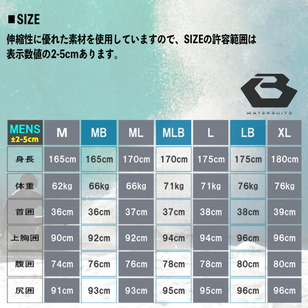 楽天市場】ウエットスーツ スプリング 3/2mm ビーウェット 25 BEWET