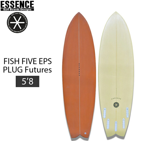楽天市場】エッセンス サーフボード ESSENCE FISH FIVE 5'8 EPS