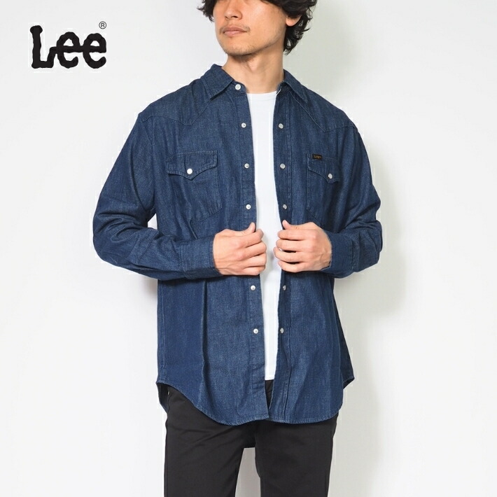 楽天市場】LEE リー デニムウエスタンシャツ デニムシャツ 長袖