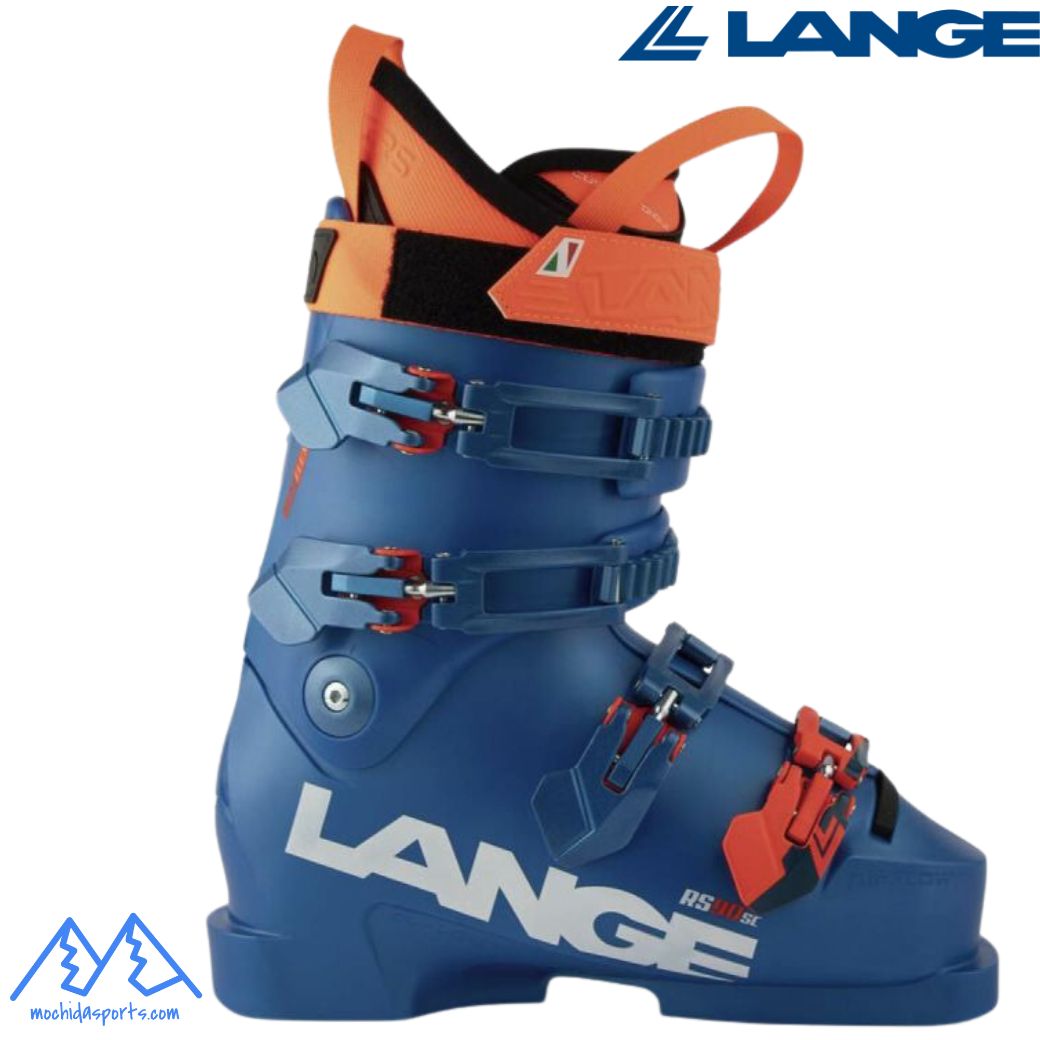 Lange スキーブーツ 青 4バックル LANGE スキー靴 青 バックル付き