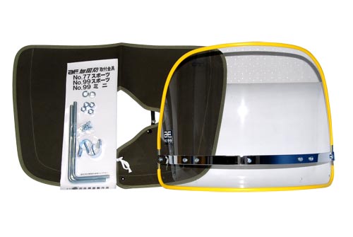 楽天市場】【送料無料!!】Z-FATHER 旭風防 クリア(黄縁)(緑布タレ