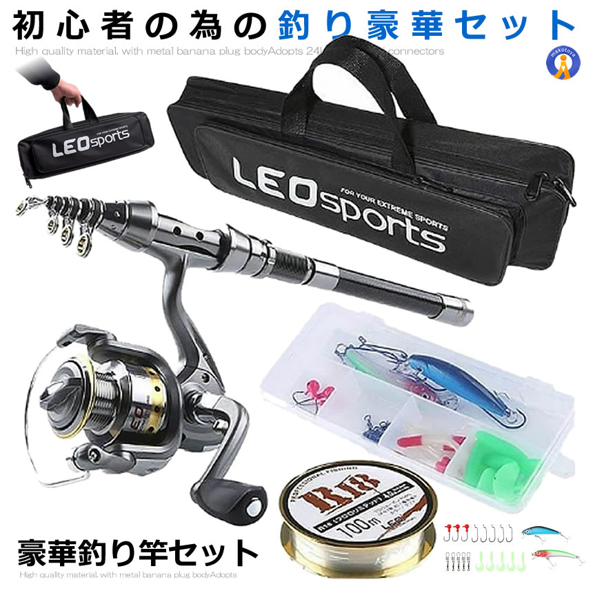 楽天市場】釣りセット 釣り道具 初心者 5点セット ロッド 収納バッグ