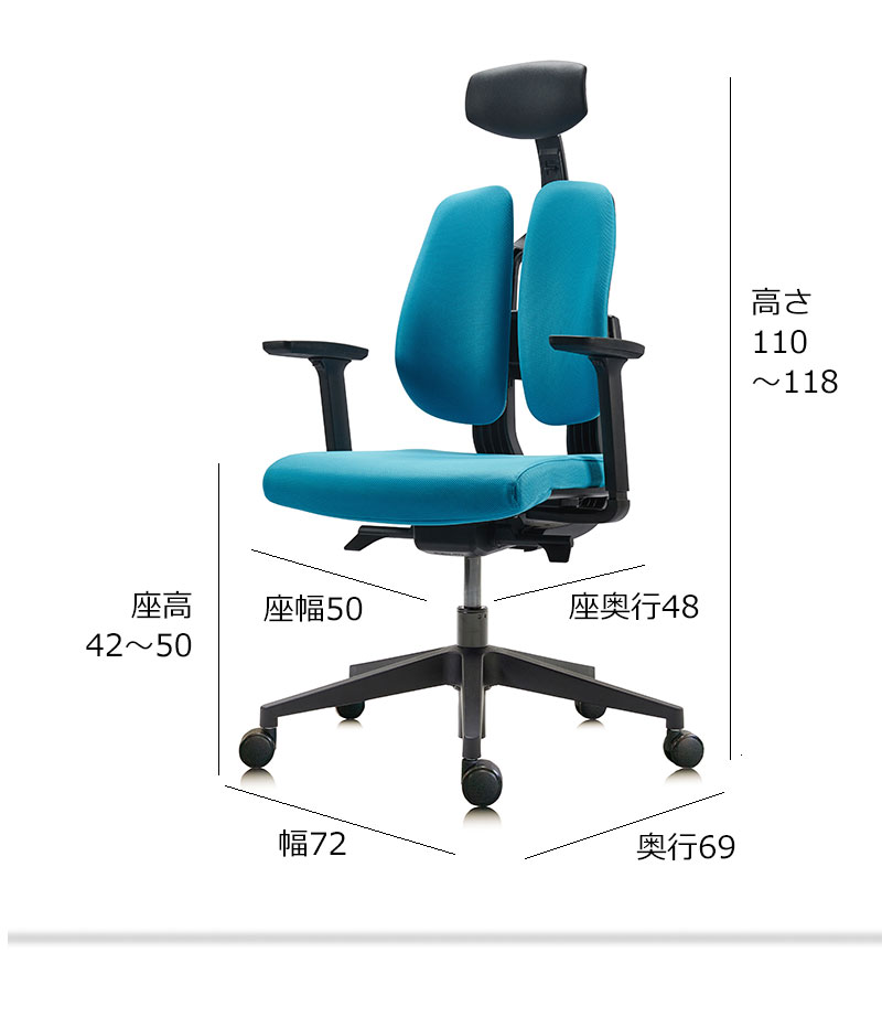 楽天市場】DUOREST デュオレスト D100F ヘッドレスト付 正規品 デスク