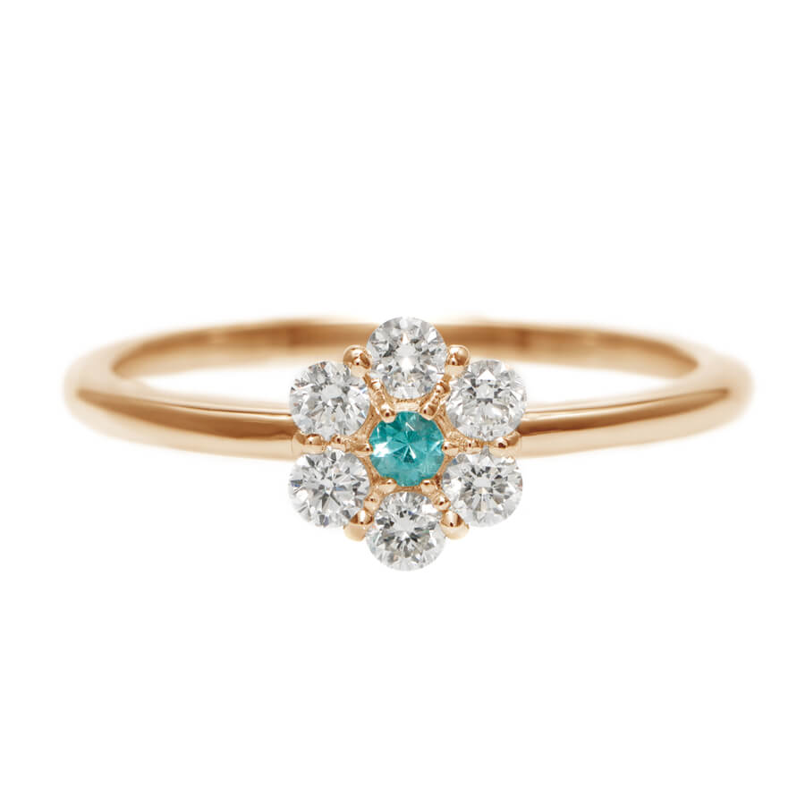 楽天市場】パライバトルマリン ダイヤモンド リング 18金 プラチナ950