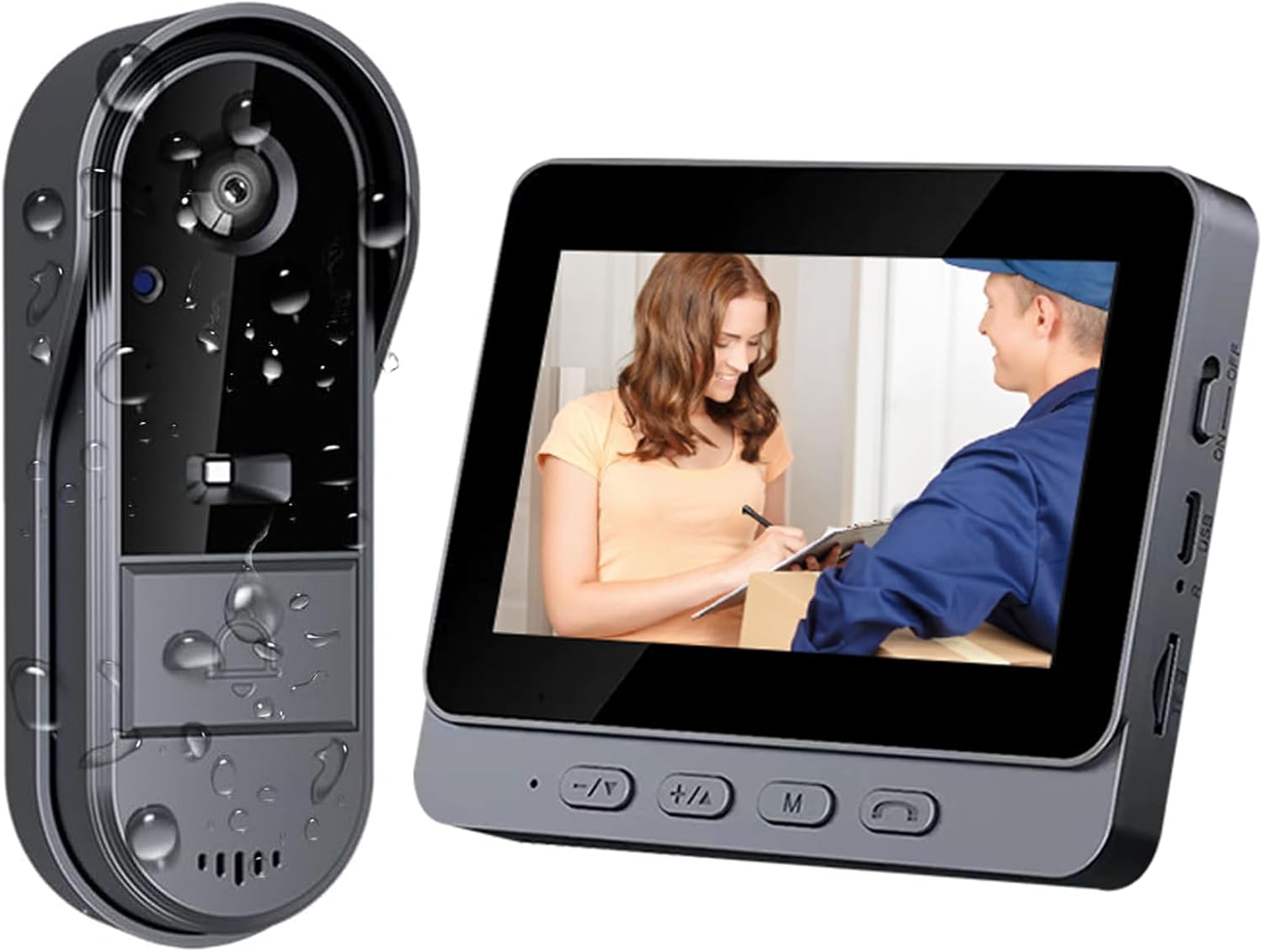 楽天市場】ZAIDER インターホン カメラ付き 工事不要 ドアホン