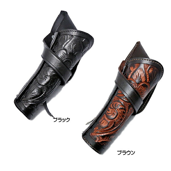 楽天市場】4~6インチバレルリボルバー用 ウエスタン レザー クロス