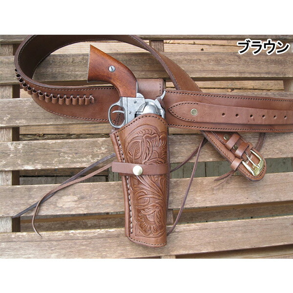 楽天市場】カントリーウエスタン レザーガンベルト&ホルスター 装飾