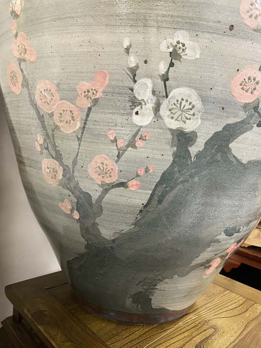 楽天市場】大迫力 圧巻の益子焼大壺 窯元：よこやま 美品 高さ約1m6cm