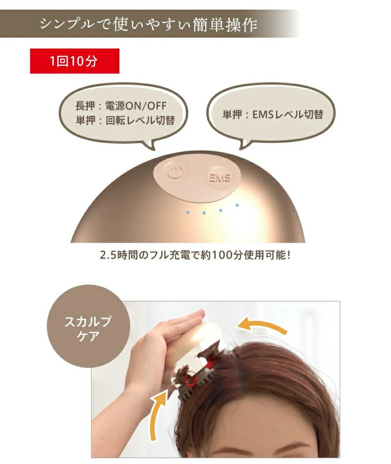 楽天市場】【正規品】 ゾーガンキンスカルプ EMS ヘッドスパ ZOGANKIN