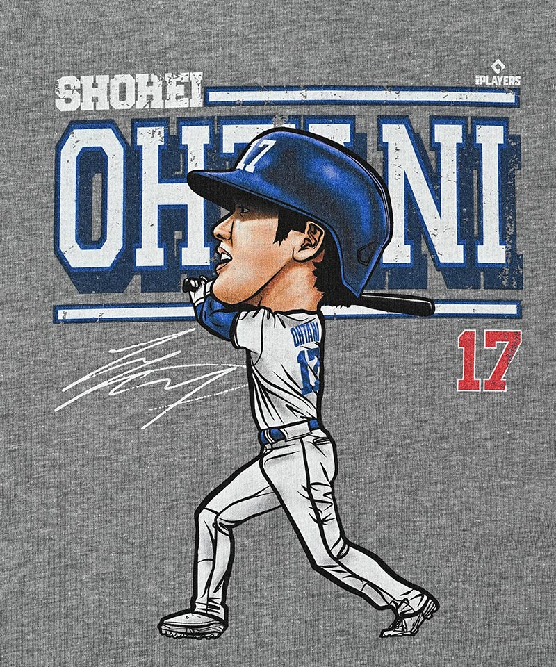 楽天市場】Shohei Ohtani Los Angeles D Cartoon WHT(120〜150cm) 大谷