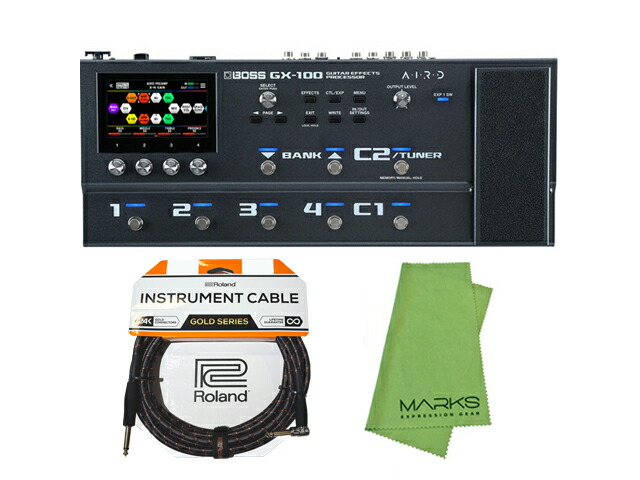 楽天市場】BOSS GX-100 + Roland ケーブル セット ギターマルチ