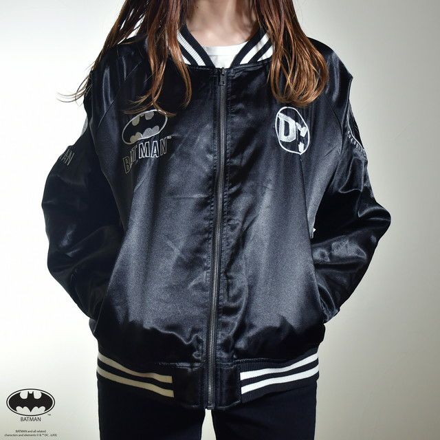 楽天市場】キャラジャン DC ダークナイトバットマン スカジャン L