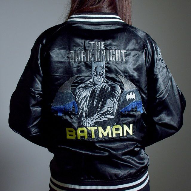 楽天市場】キャラジャン DC ダークナイトバットマン スカジャン L