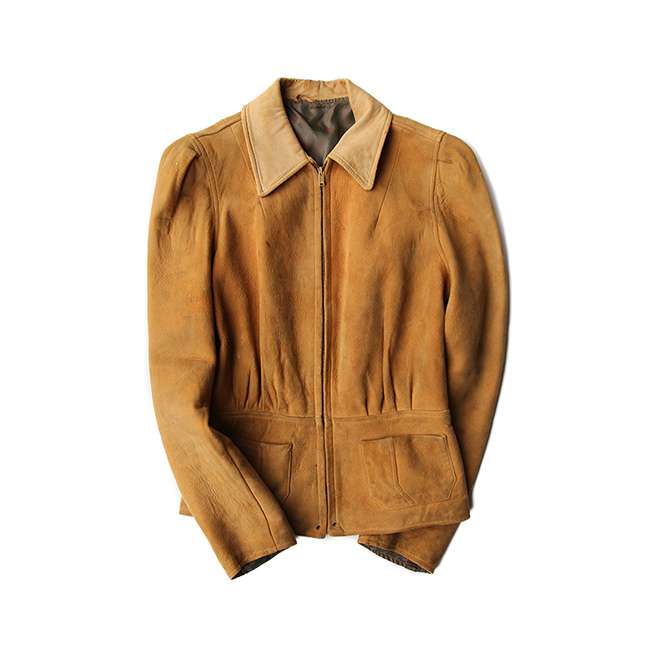 楽天市場】レディース古着 30年代 ヴィンテージ ヌバック レザー