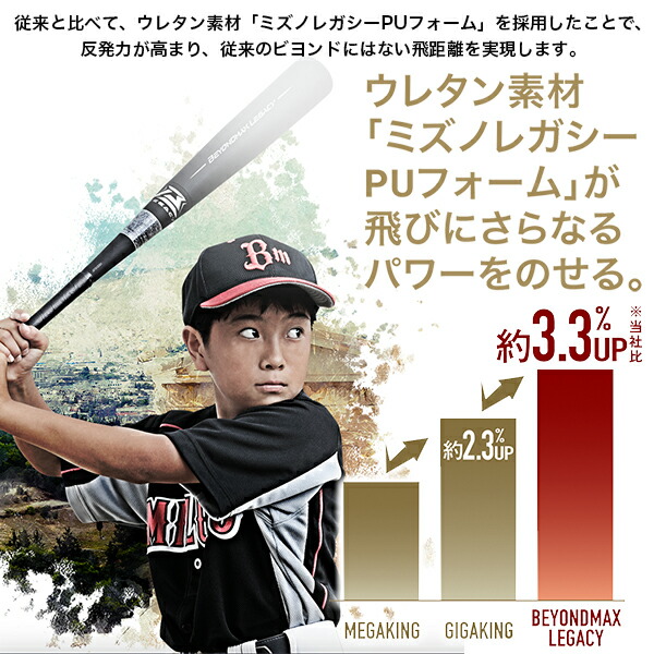 楽天市場】野球 バット ビヨンドマックス レガシー 軟式 少年 少年軟式