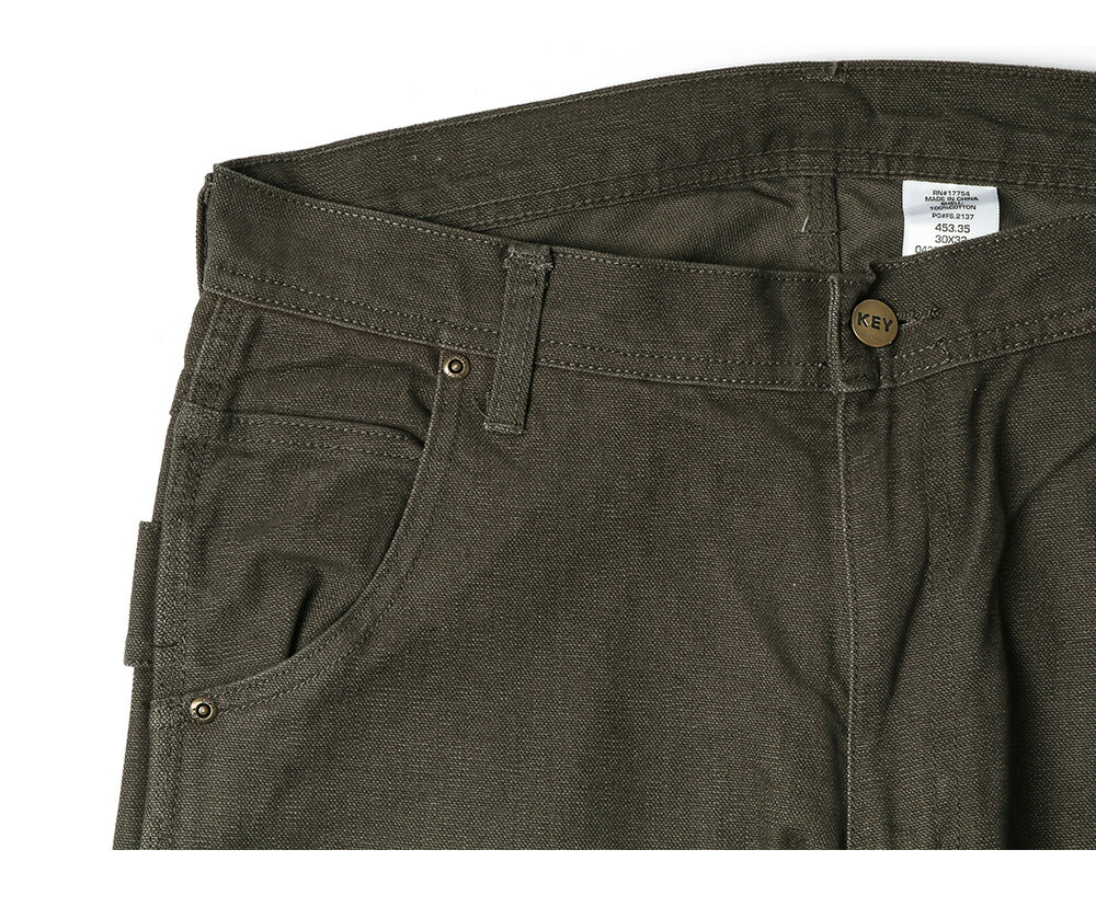 楽天市場】裾上げ無料 KEY INDUSTRIES,INC. ダブルニーダックパンツ