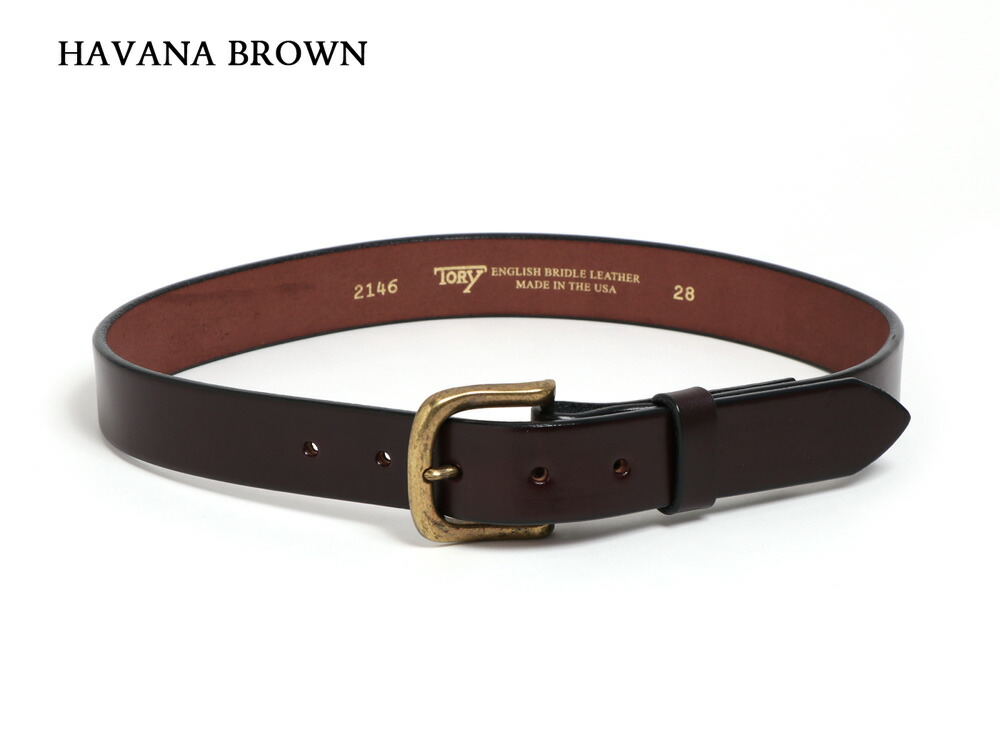 楽天市場】TORY LEATHER ブライドルレザー ストラップベルト 1-1/4