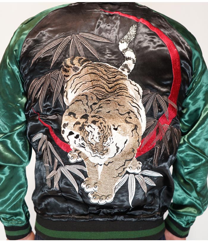 楽天市場】花旅楽団 ハナタビガクダン 和柄 スカジャン メンズ 総刺繍