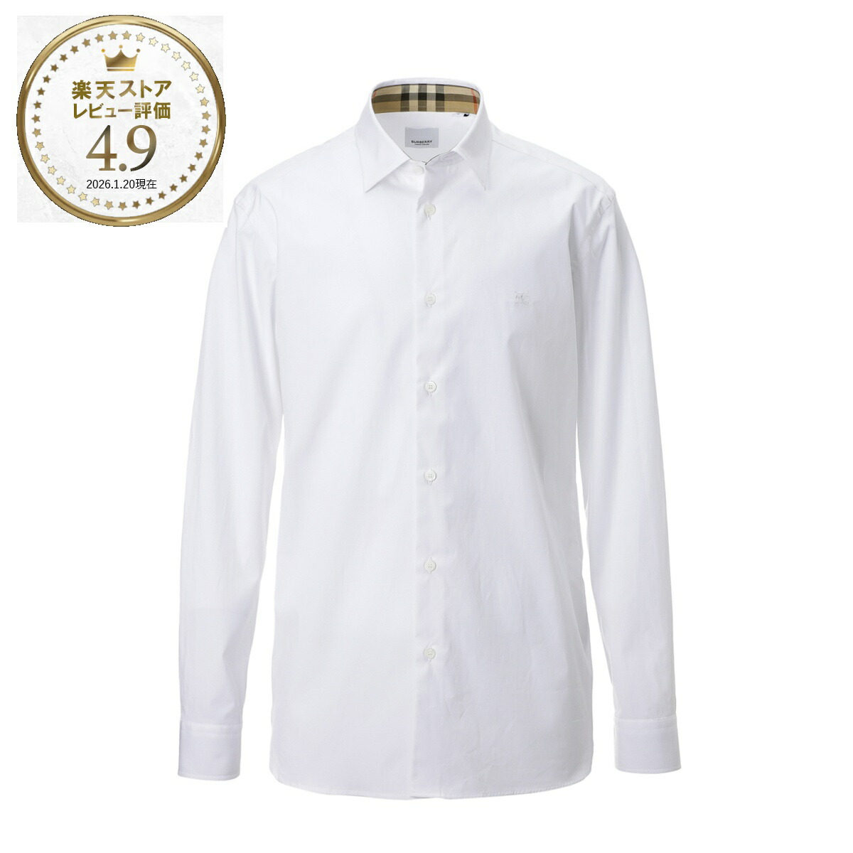楽天市場】【4万円均一】バーバリー BURBERRY 長袖レギュラーカラー