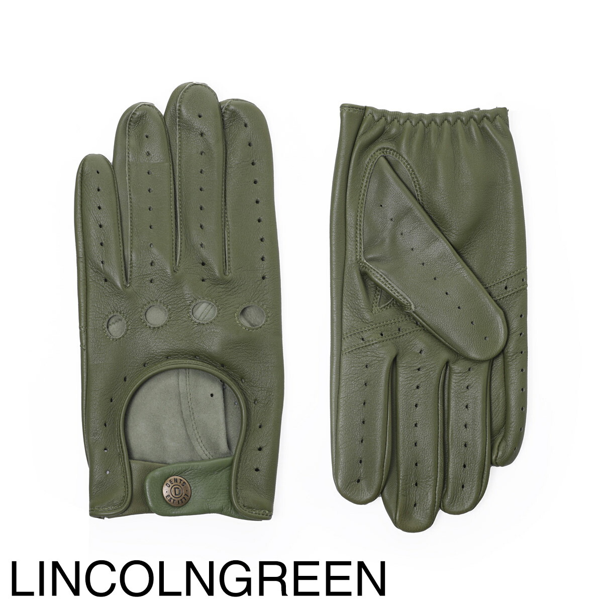 DENTS ドライビンググローブ フィンガーレス ヘアシープレザー DENTS