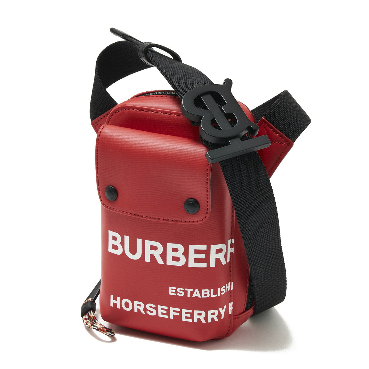 BURBERRY ゴルフポーチ レッド ティー付き 良品希少品 BURBERRY