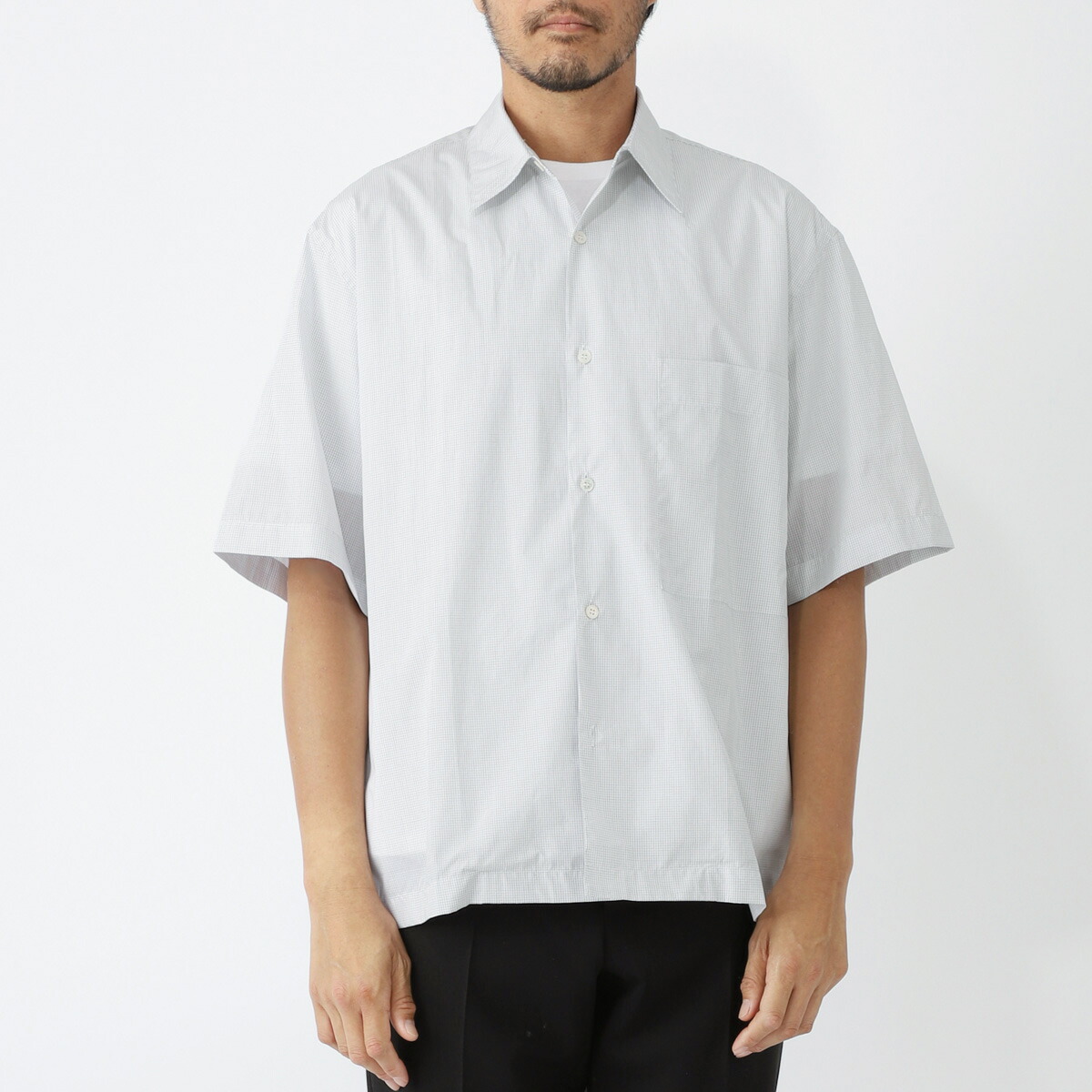 楽天市場】スタジオ ニコルソン STUDIO NICHOLSON 半袖シャツ ホワイト