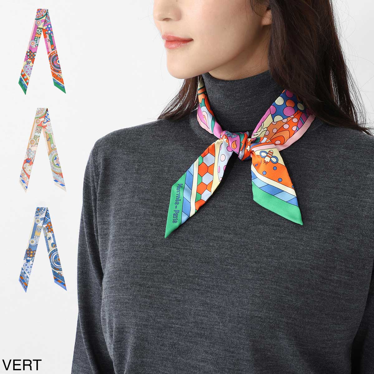 楽天市場】エルメス HERMES スカーフ ツイリー レディース h063005s 01